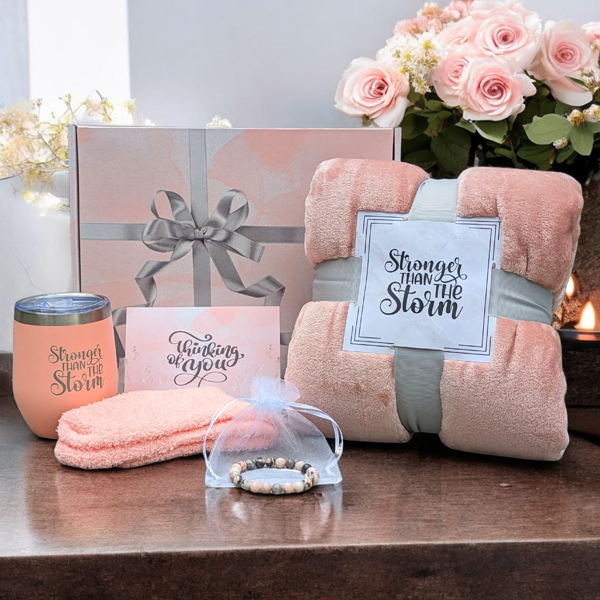 Pink Blanket & Tumbler O18487