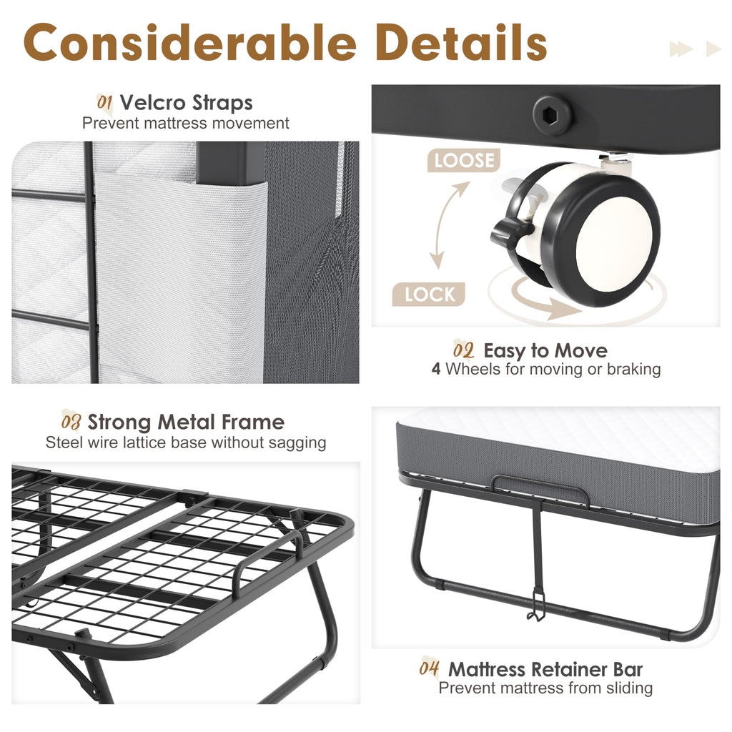 Folding Bed with 5” Mattress R321688