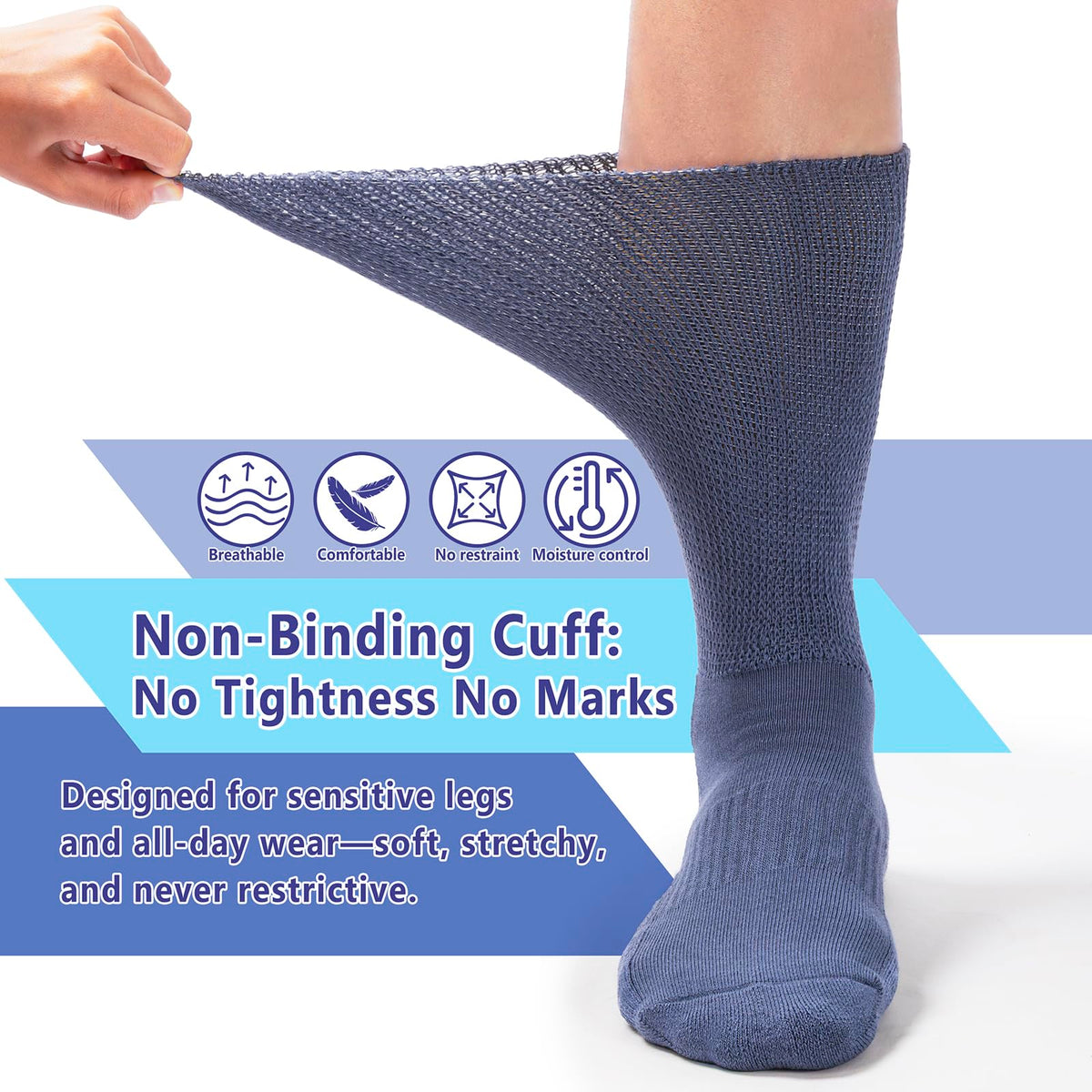 Viscose from Bamboo Crew Socks, 3 Pairs P73802