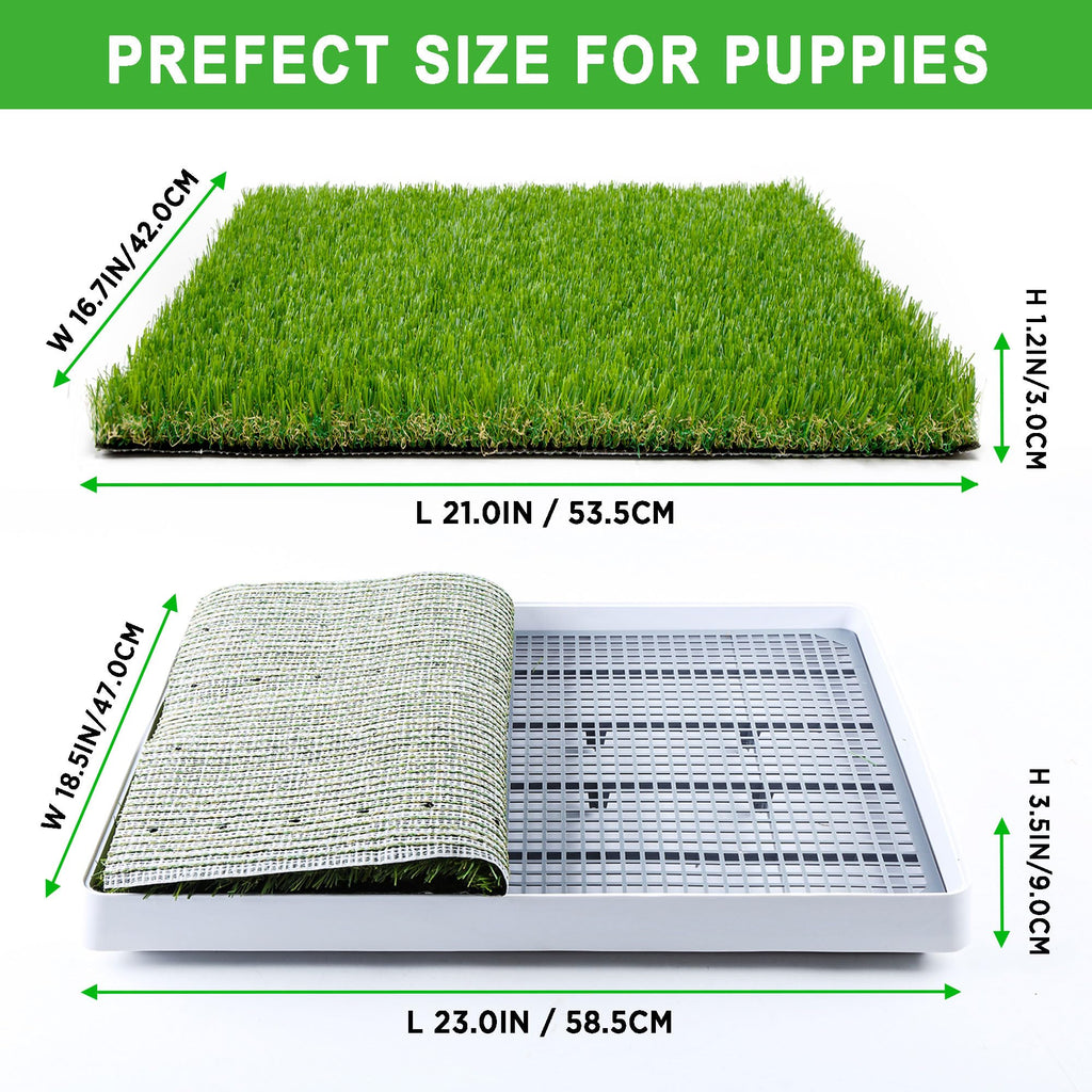 Indoor Fake Grass Pad with Tray W329179