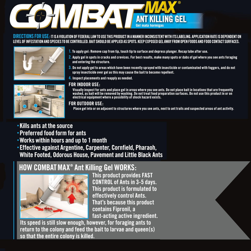 Combat Ant Killing Gel, 27 Gram B784