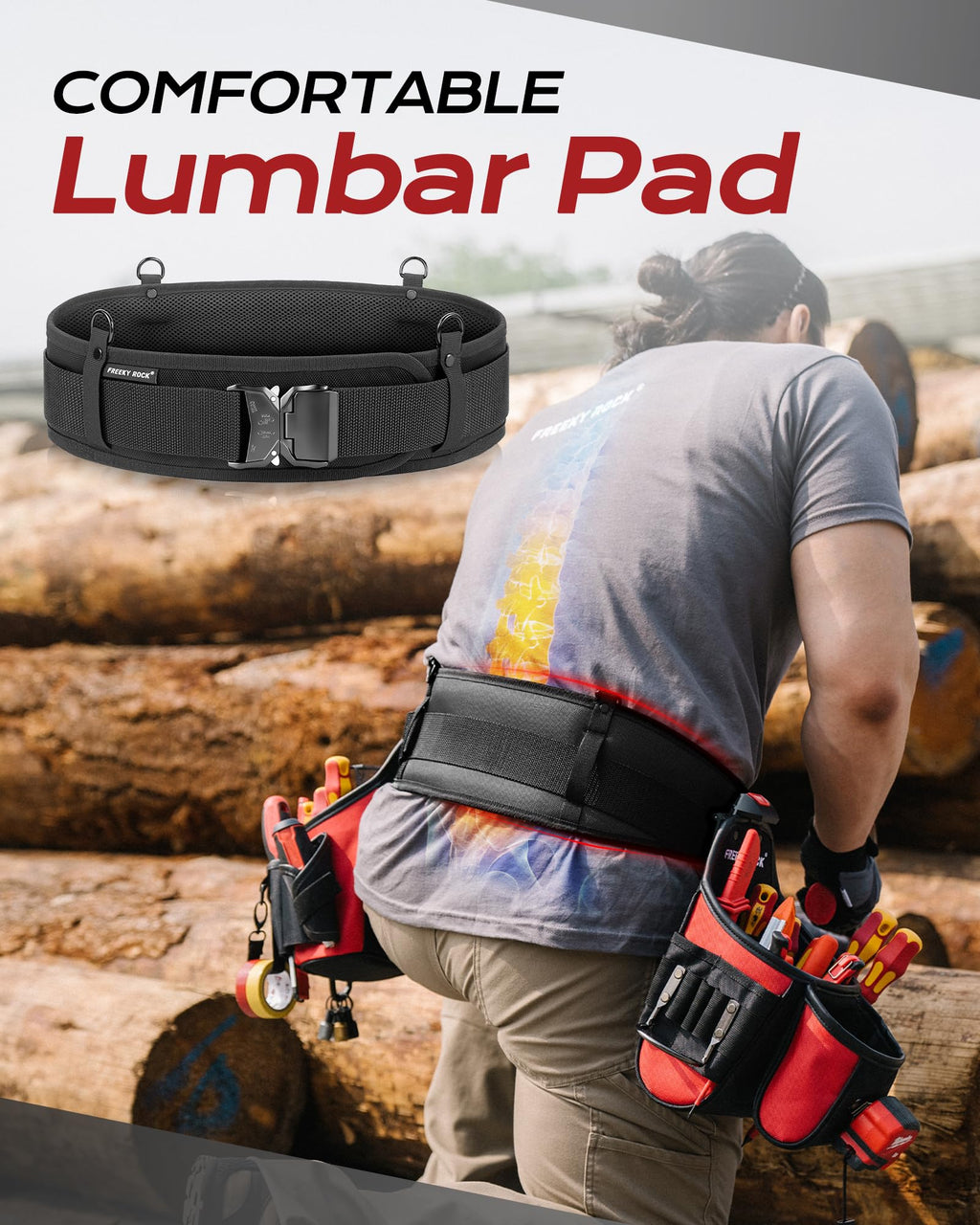 Padded Tool Belt with D Ring O2511