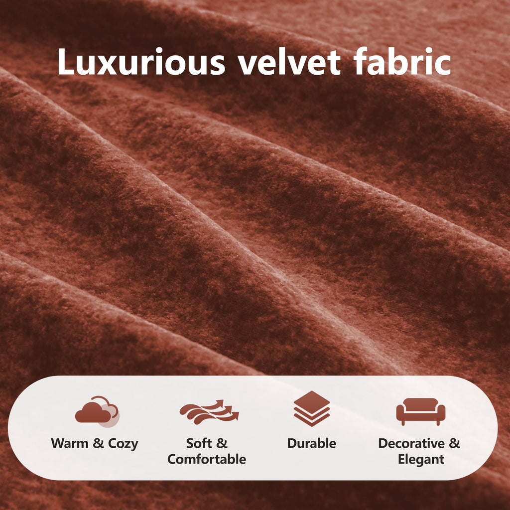 110" Orange Velvet Modular Sofa L6814