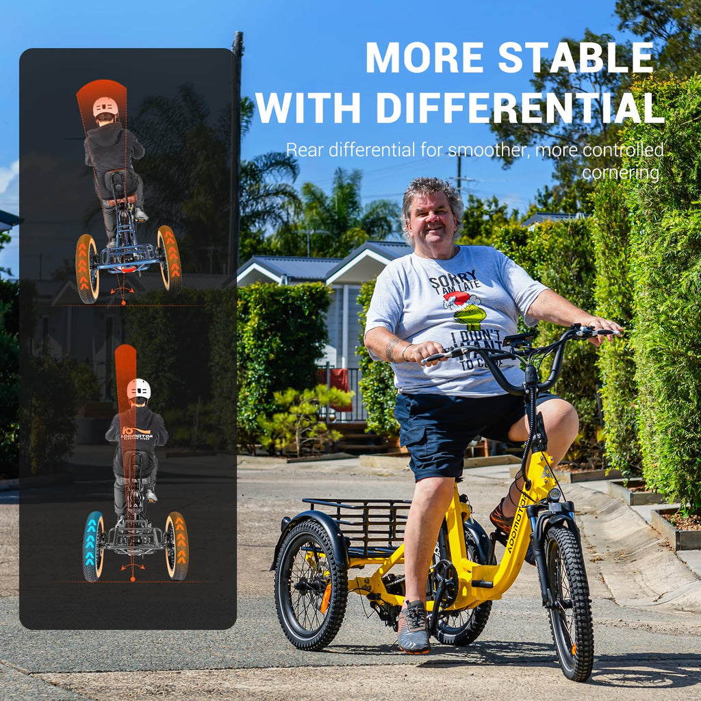 Folding Electric Tricycle 750W 48V 20Ah UL2849 W13984