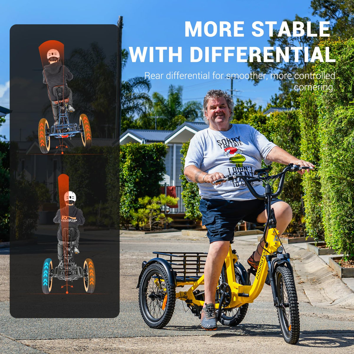 Folding Electric Tricycle 750W 48V 20Ah UL2849 W13984