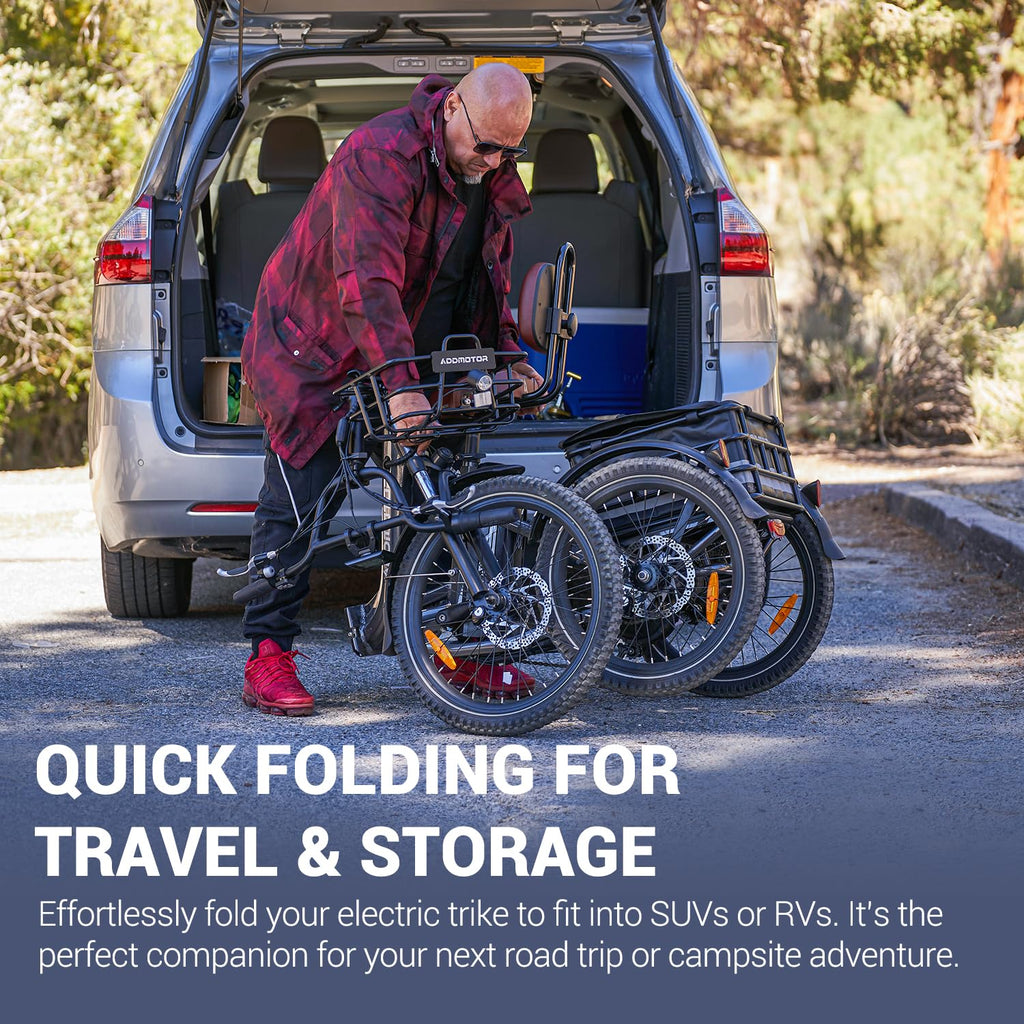 Folding Electric Tricycle 750W 48V 20Ah UL2849 W13984