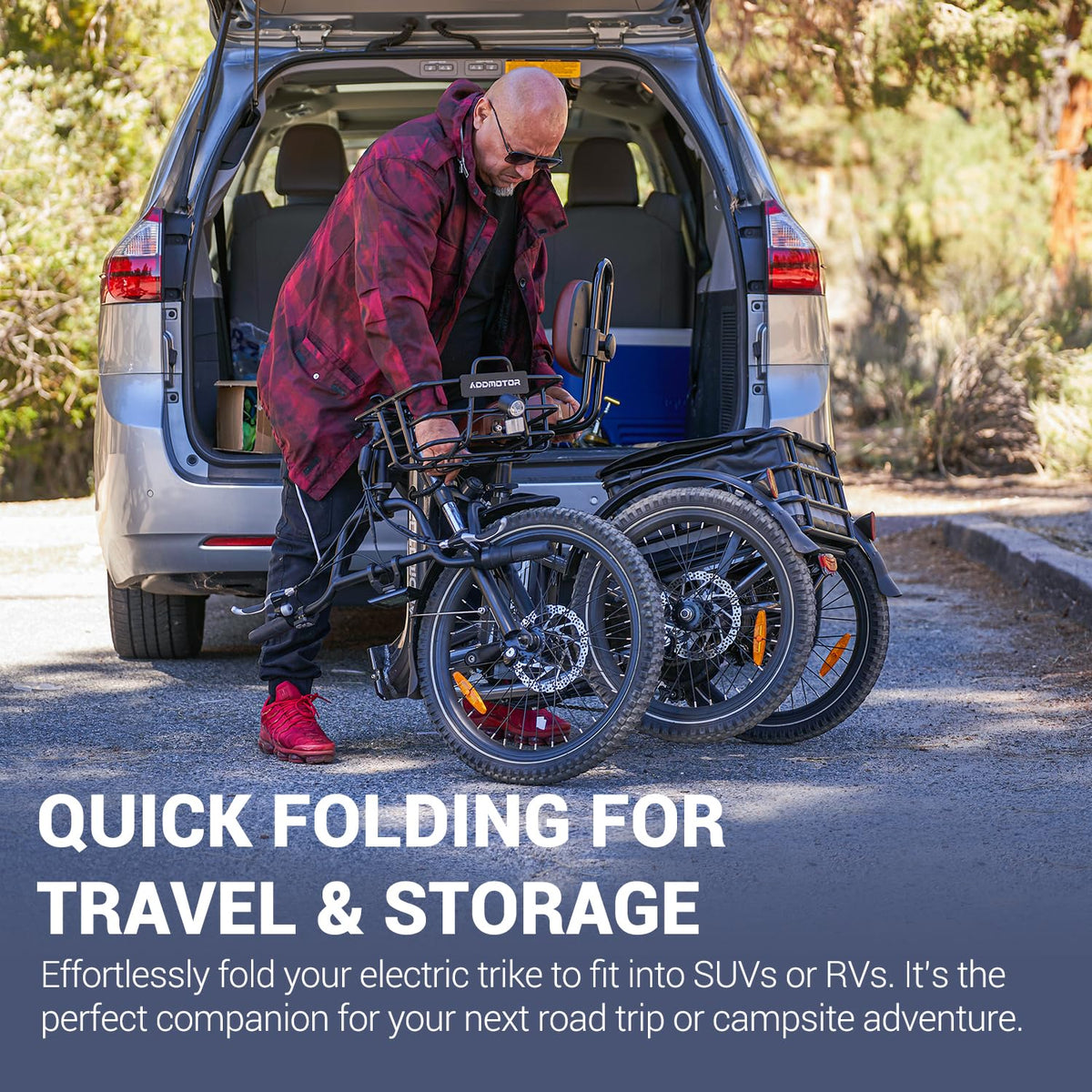 Folding Electric Tricycle 750W 48V 20Ah UL2849 W13984