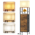 Tall Nightstand with Light & 4 Drawers L7059