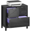 Black 4 Drawer File Cabinet B252661