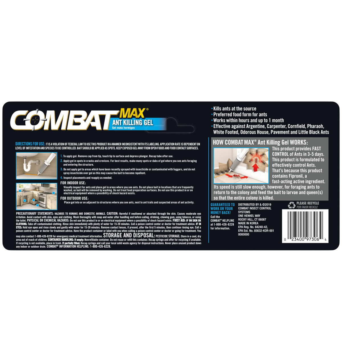 Combat Ant Killing Gel, 27 Gram B784