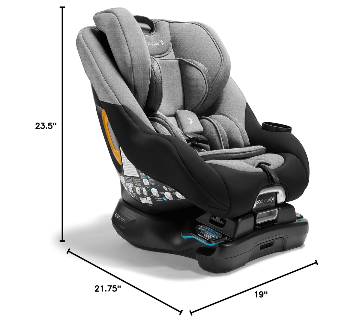Convertible Rotating Car Seat Onyx Black B43208