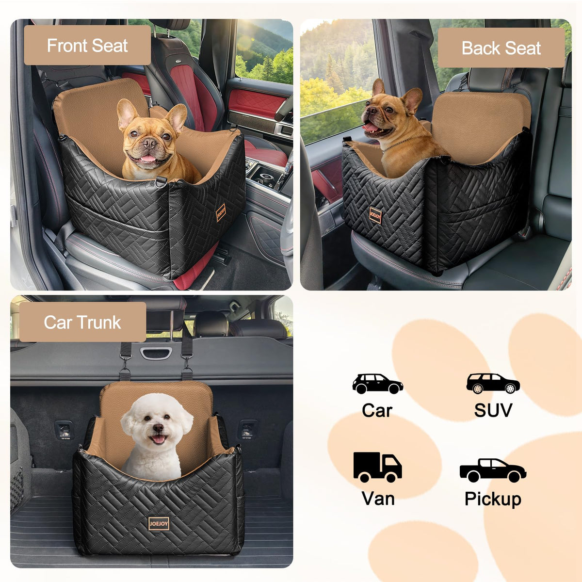 Waterproof PU Leather Dog Car Seat with Safety Belt V144657