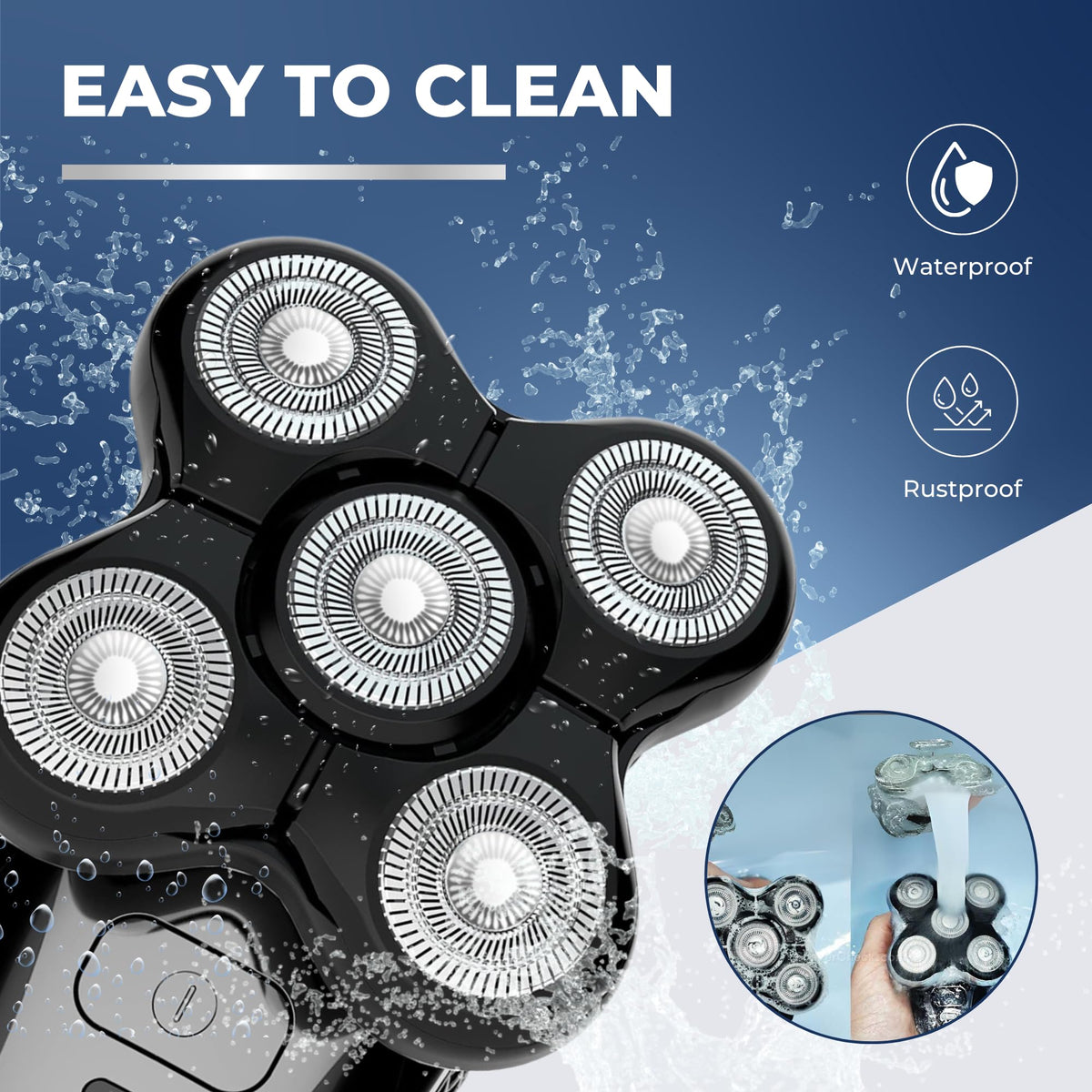 5 Pack Dual Track Shaver Replacement Blades J398