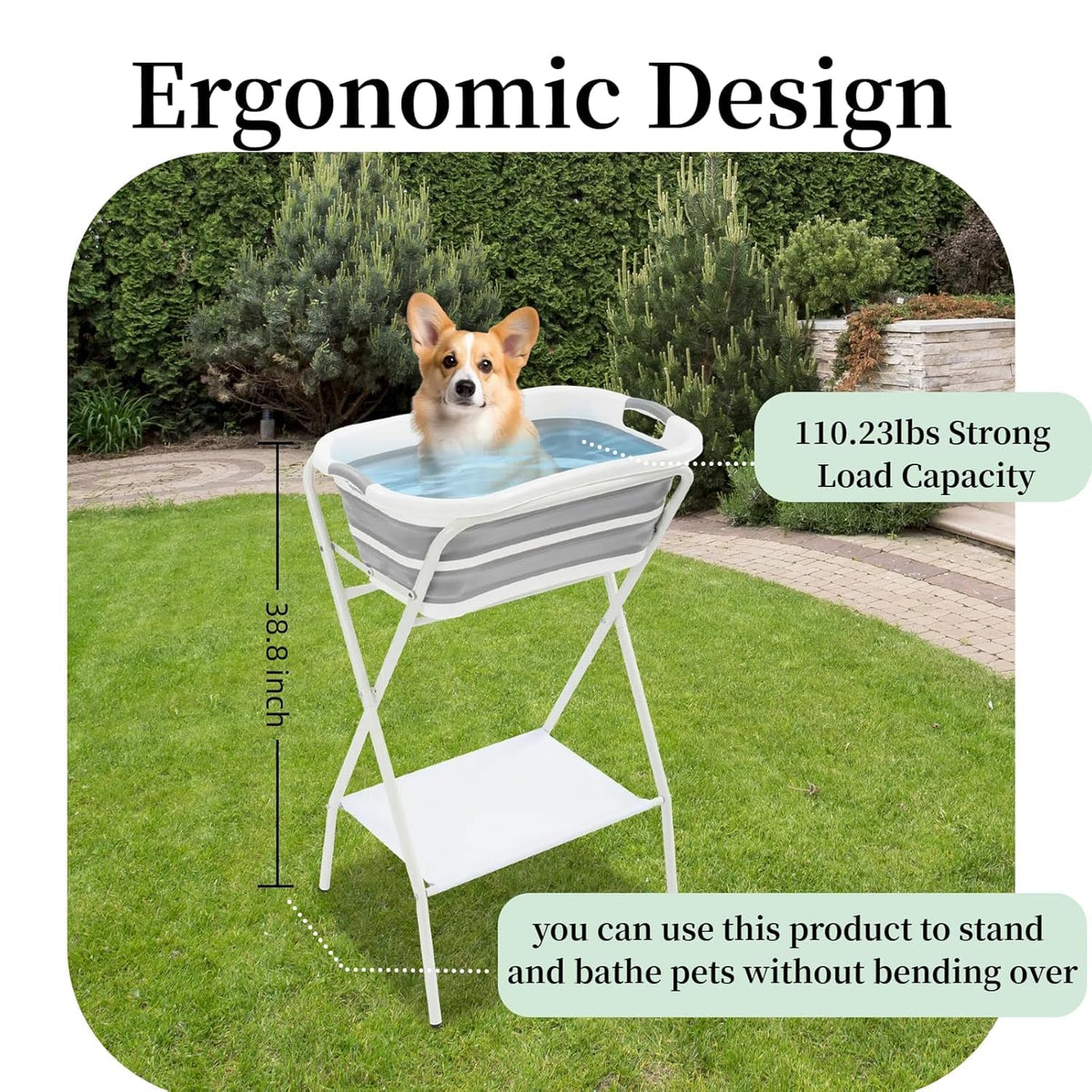 Small Dog Washing Station with Stand E3601