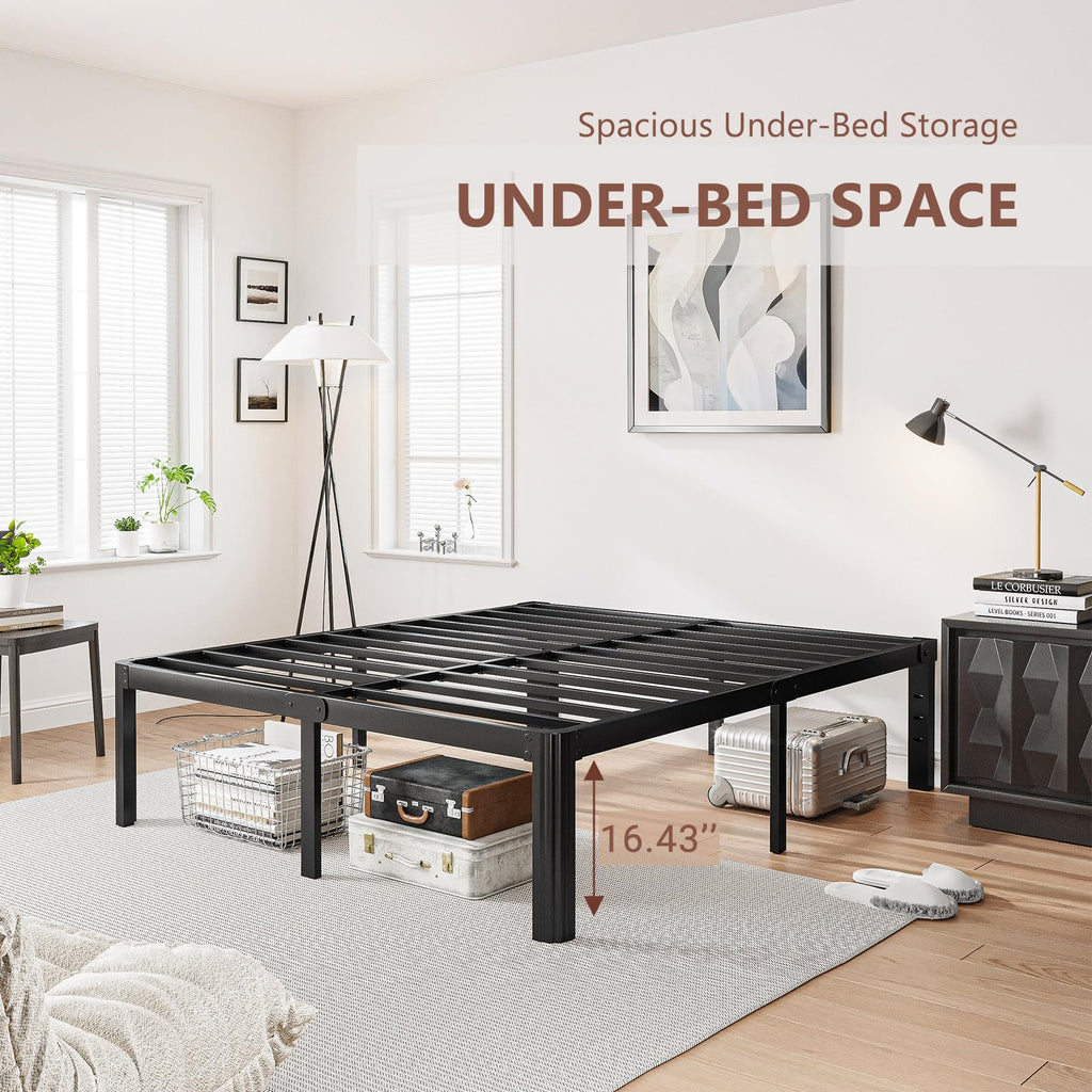 18 Inch High Platform Queen Bed Frame C238