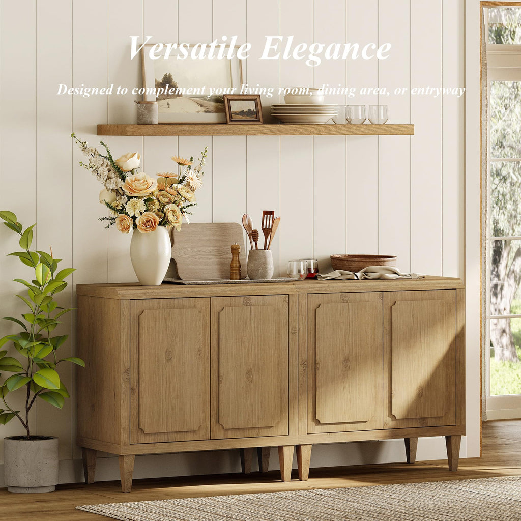 Wood TV Stand with Storage S3333