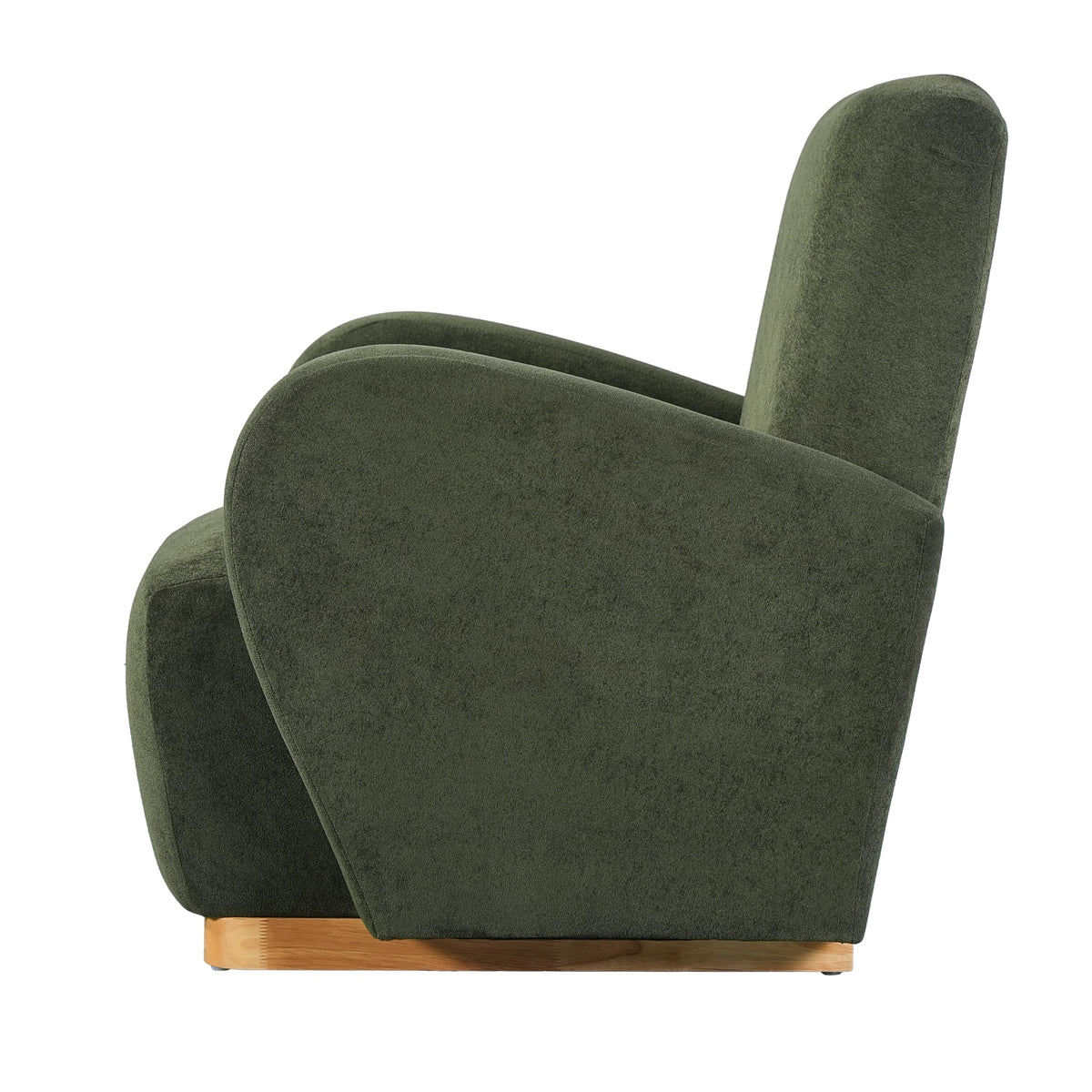 Olive Green Velvet Upholstered Accent Chair Set of 2 U25658