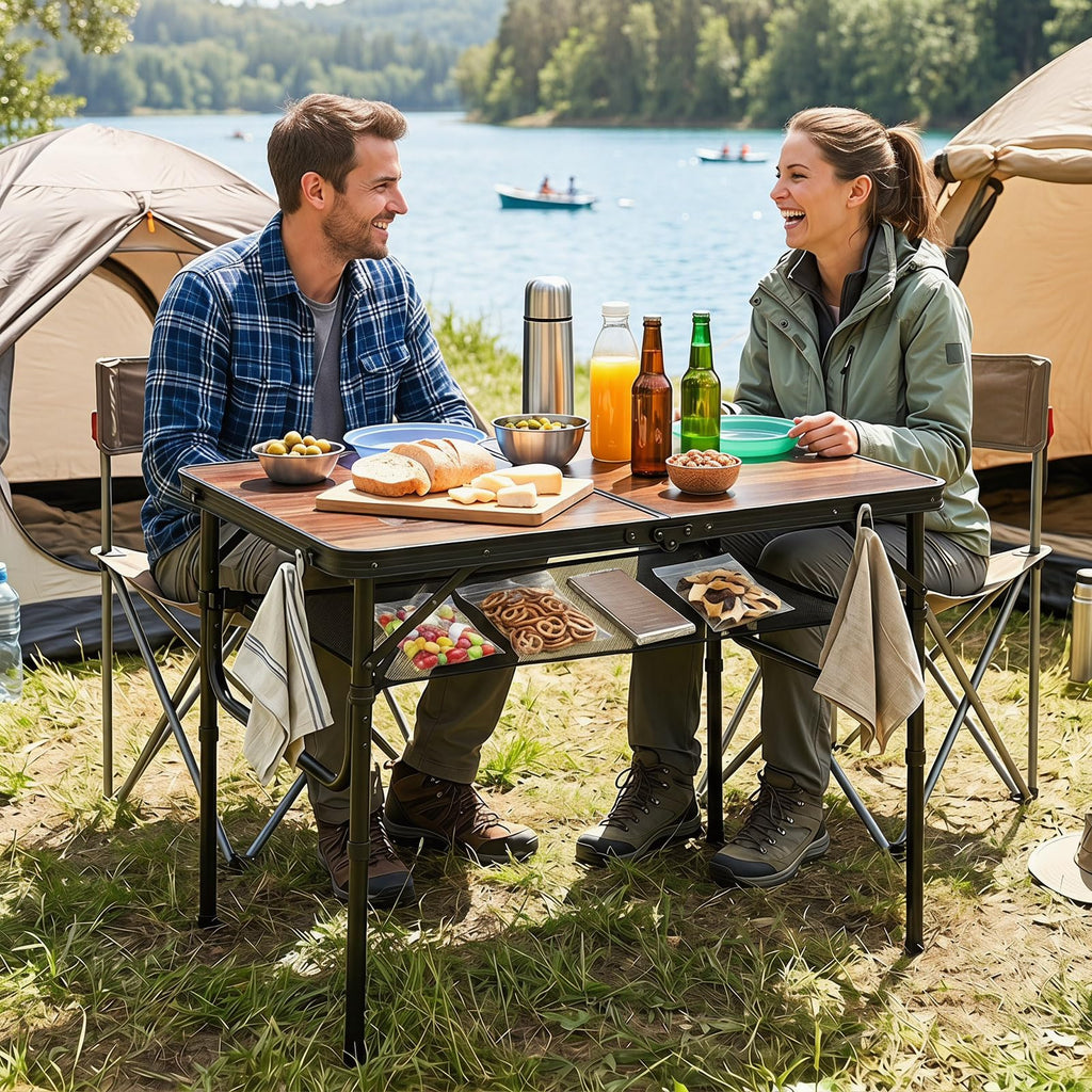 3 FT Portable Aluminum Folding Camping Table with Carry Handle K2747
