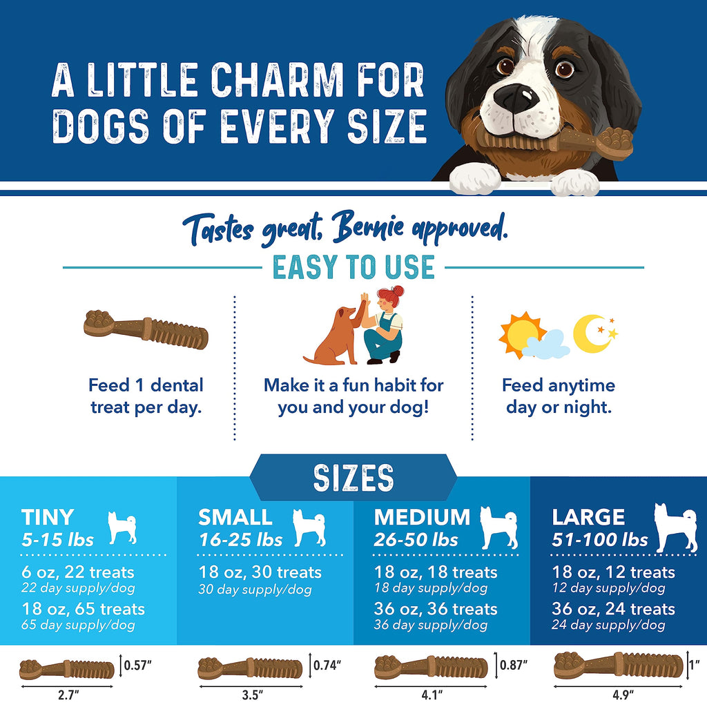 Dog Dental Chews, 24 Ct U2407