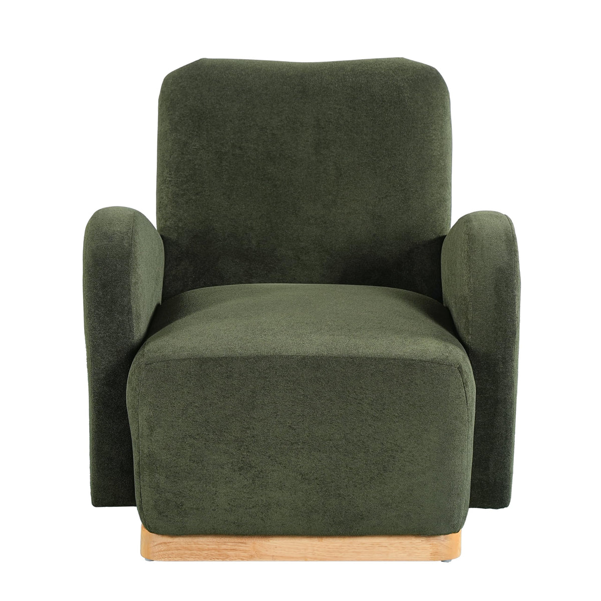 Olive Green Velvet Upholstered Accent Chair Set of 2 U25658