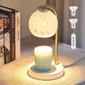 Dimmable Candle Warmer Lamp with Timer, 2 Bulbs, White O2056