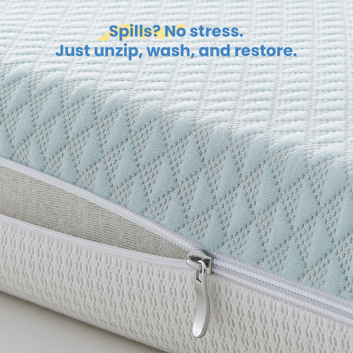 Mini Crib Mattress 38x24x4 Dual-Sided Cooling Gel Foam N25398