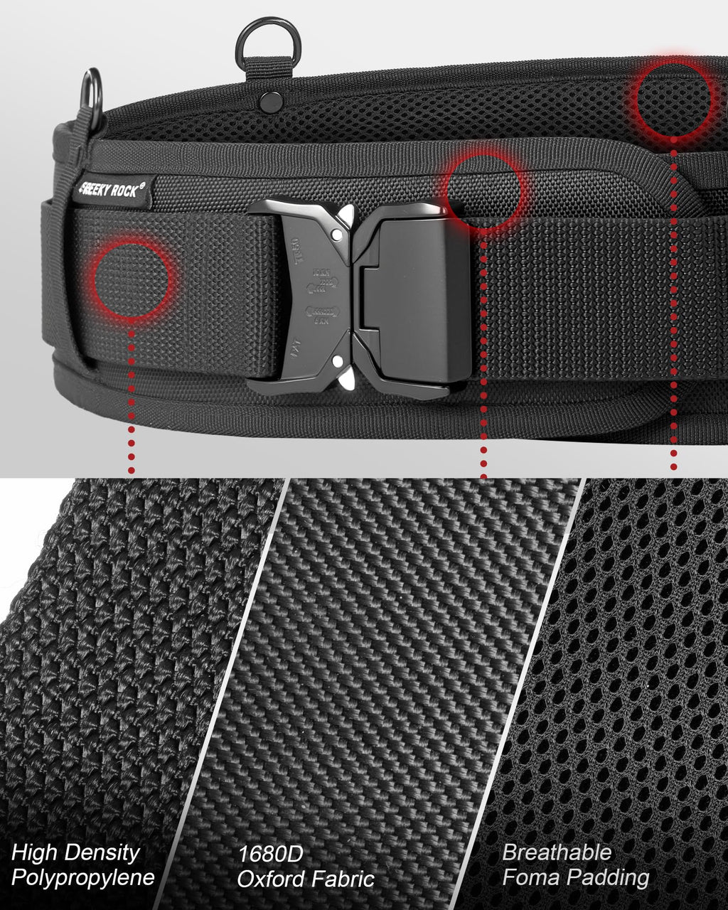 Padded Tool Belt with D Ring O2511